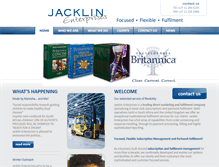 Tablet Screenshot of jacklinenterprises.com